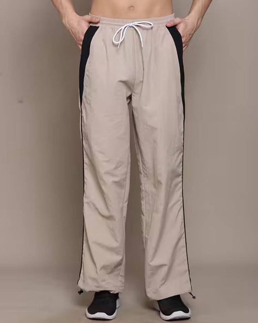 Men’s Contrast Side Panel Track Pants | Relaxed Fit Casual Joggers