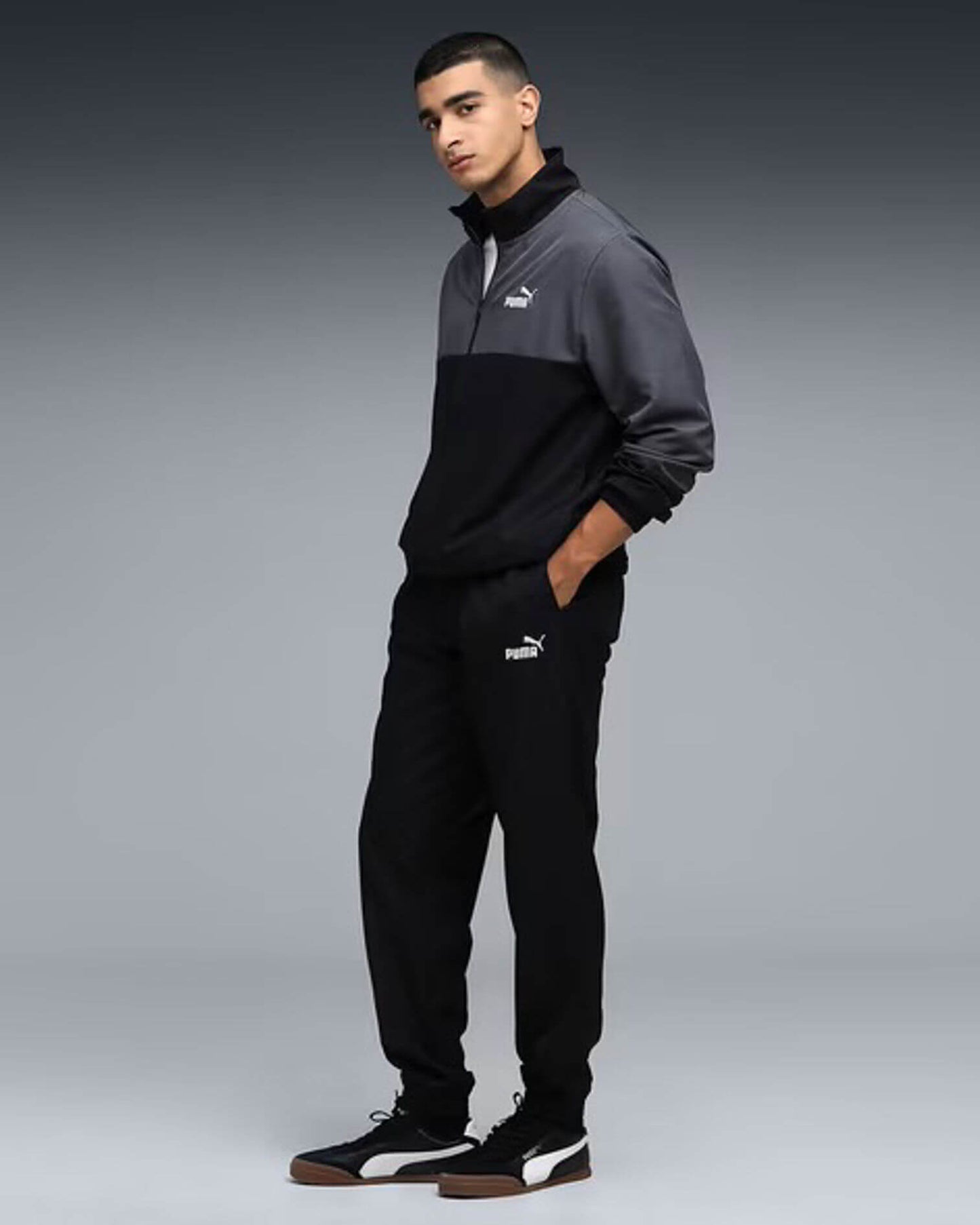 Men’s Colorblock Track Suit Set | Full Zip Sports Jacket & Jogger Pants