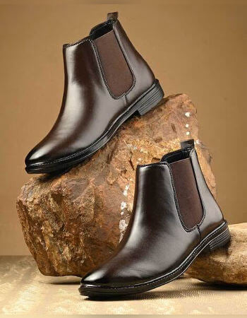Men’s Ankle-Length Chelsea Boots | Premium Stylish Leather Finish