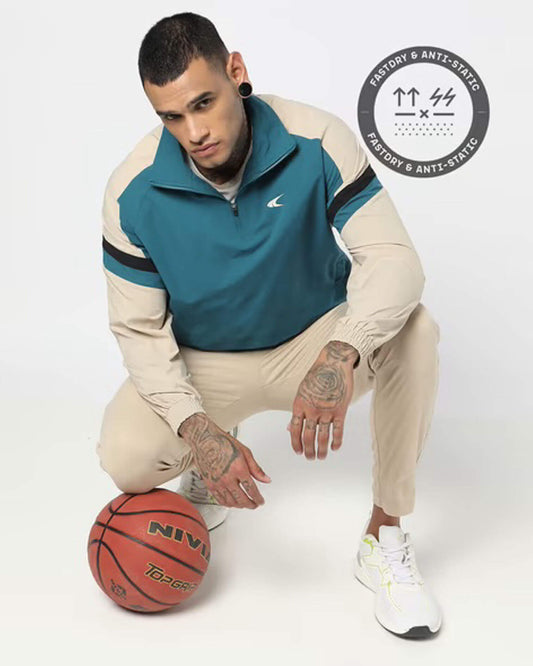Men’s FastDry Colorblock Sports Track Suit | Anti-Static Athletic Co-ord Set