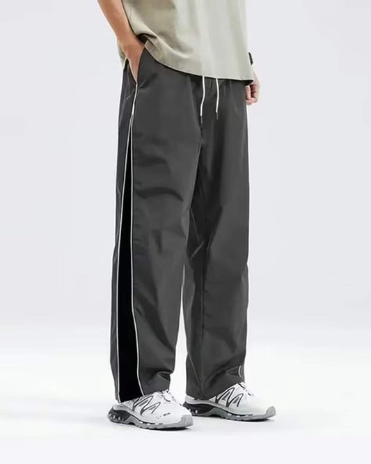 Men’s Relaxed Fit Track Pants | Side Striped Casual Jogger Pants